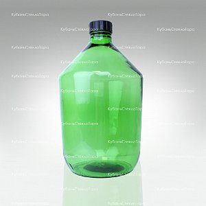 Бутыль 10,0 л Казацкий (зеленый) стеклянный оптом и по оптовым ценам в Казани