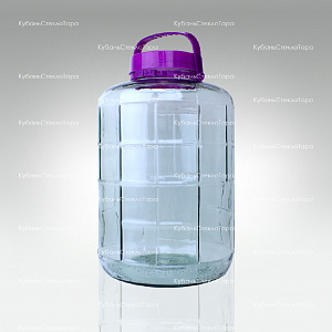 Бутыль (банка) стеклянный "фиолетовая" 20 л оптом и по оптовым ценам в Казани