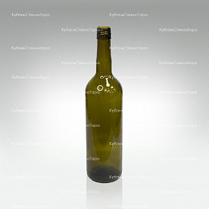 Бутылка 0,750 Бордо оливковая ВИНТ(30) стекло оптом и по оптовым ценам в Казани