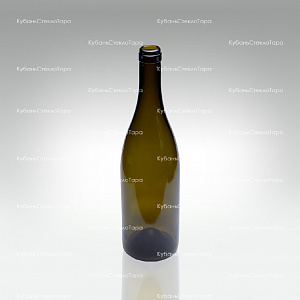 Бутылка 0,750 Бургундия оливковая (20/21/23) стекло оптом и по оптовым ценам в Казани