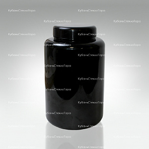 Банка 3 л (100) пластик черная с крышкой (Б-Ч-3000) оптом и по оптовым ценам в Казани