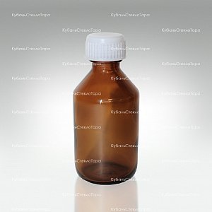 Флакон стеклянный ТВИСТ 50 см3 коричневый (пробка + крышка) оптом и по оптовым ценам в Казани