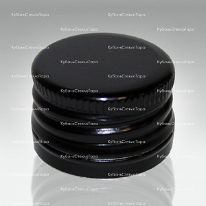 Колпачок алюминиевый с резьбой (25*17) черный в Казани оптом и по оптовым ценам