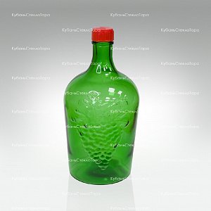 Винная бутылка 3 л (38) зеленая стекло оптом и по оптовым ценам в Казани