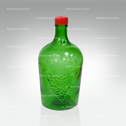 Винная бутылка 3 л (38) зеленая стекло оптом и по оптовым ценам в Казани