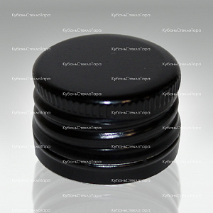 Колпачок алюминиевый с резьбой (28*18) черный в Казани оптом и по оптовым ценам