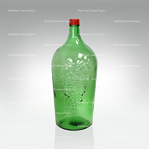 Бутыль 7,0 л "Симон" (38) стеклянный с крышкой зеленый оптом и по оптовым ценам в Казани