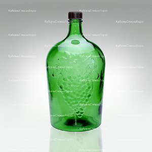 Винная бутылка 5 л (38) зеленая стекло оптом и по оптовым ценам в Казани
