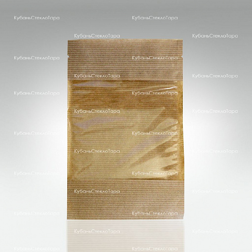 Крафт-пакет 120*185 окно 7см (зип-лок) оптом и по оптовым ценам в Казани