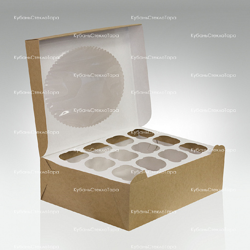 Упаковка для маффинов 330х250х100 мм (для 12 шт) оптом и по оптовым ценам в Казани